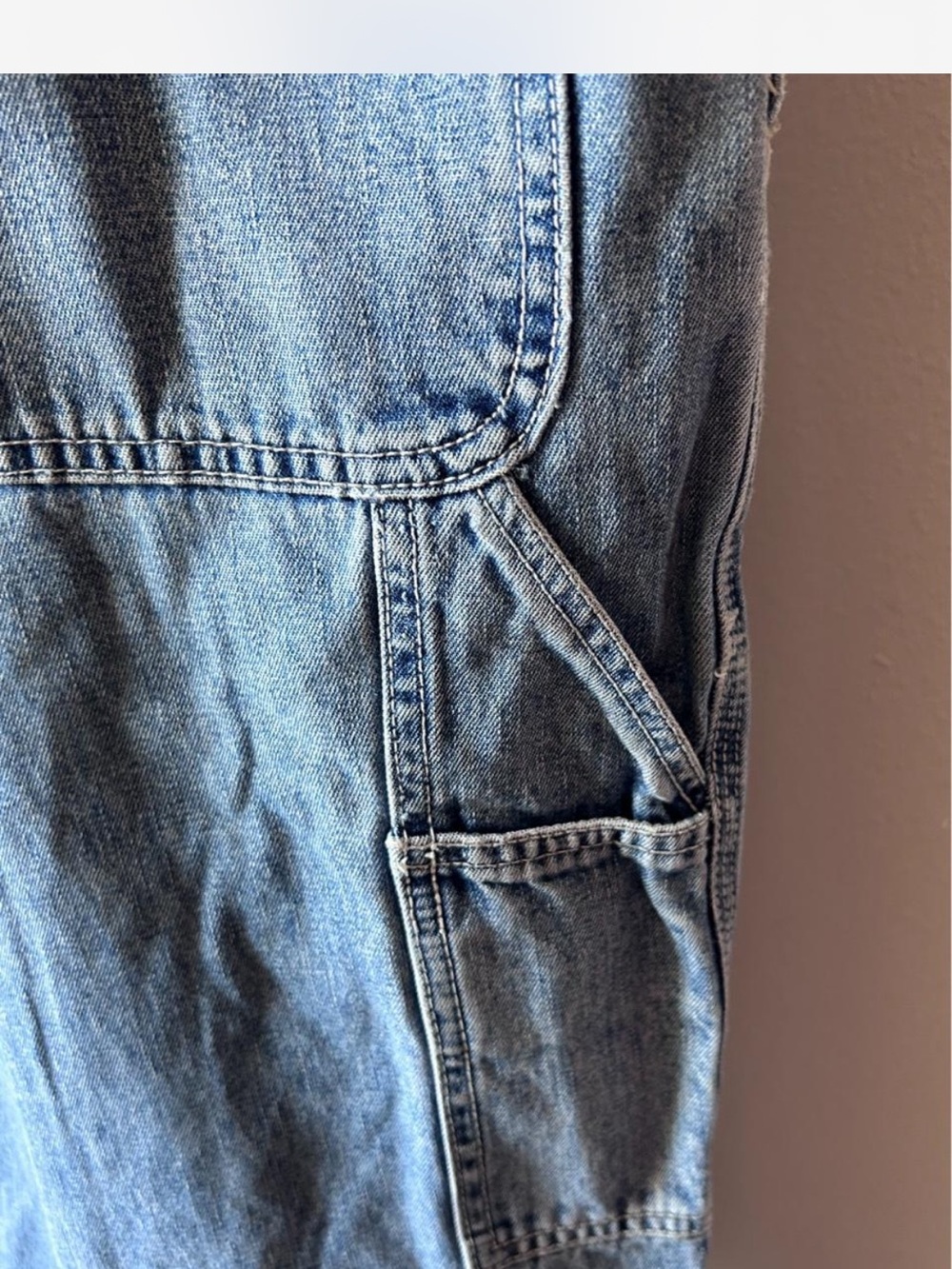 Vintage 90s Calvin Klein Jeans medium-wash denim overalls M - Picture 6 of 8